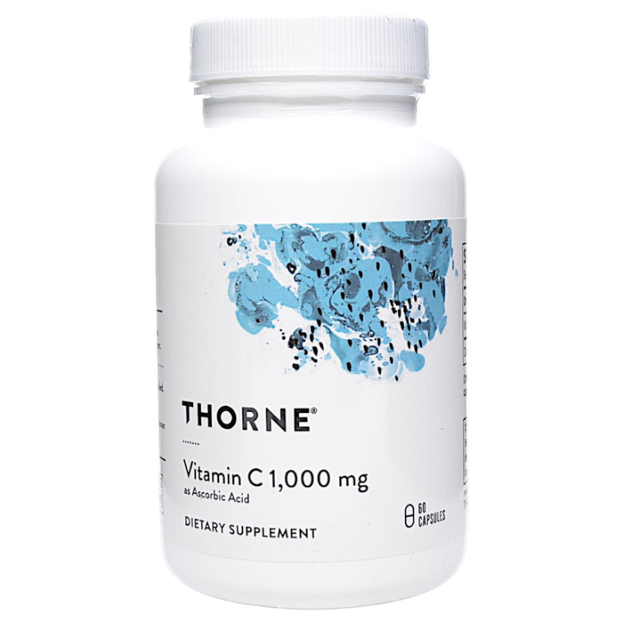 Bottle of Thorne Research's Vitamin C 1000 60 Capsules
