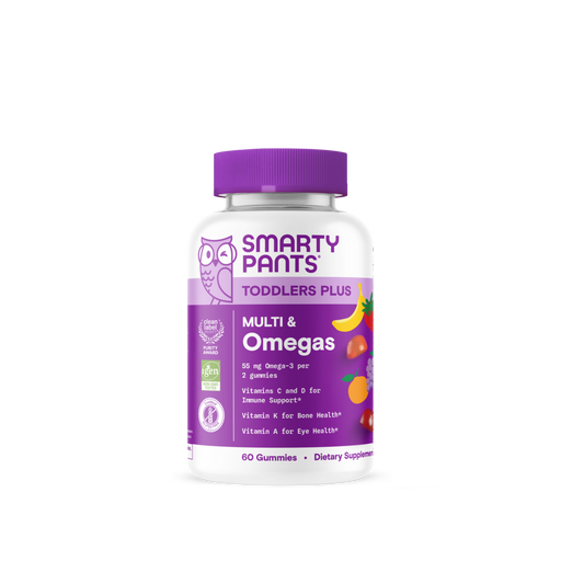 Toddler Plus Multi & Omegas 60 Gummies by SmartyPants Vitamins