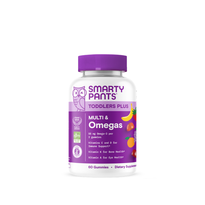 Toddler Plus Multi & Omegas 60 Gummies by SmartyPants Vitamins