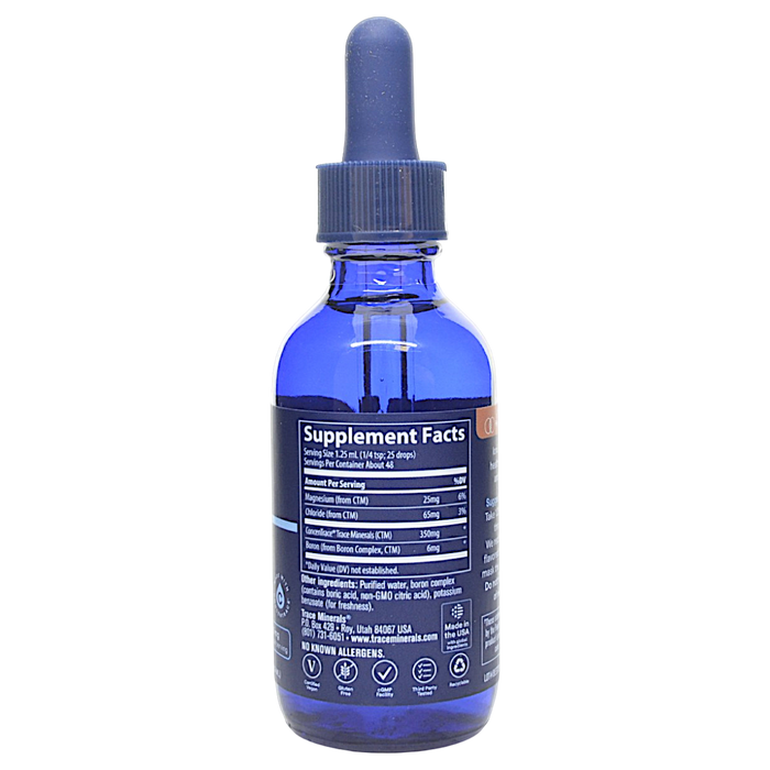 Trace Minerals Research's Ionic Boron 2 fl oz Supplement Facts