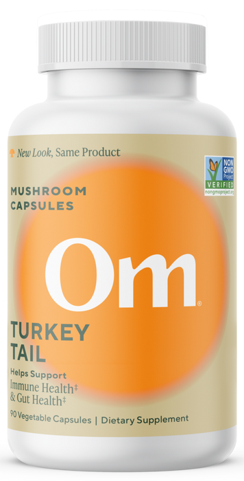 Turkey Tail Mushroom Superfood 90 Capsules by Om Mushroom