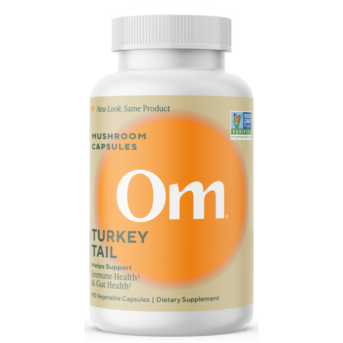 Turkey Tail Mushroom Superfood 90 Capsules by Om Mushroom