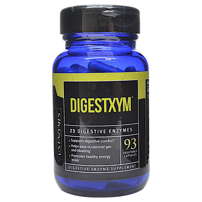 Bottle of US Enzymes' Digestxym 93 Capsules