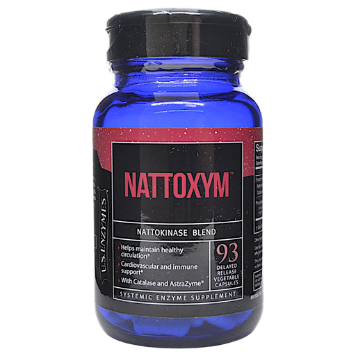 Bottle of US Enzymes' Nattoxym 93 Capsules
