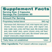 UriCare 120 Capsules by Himalaya Wellness supplement facts

