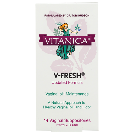 V- Fresh Vaginal pH Support 14 Suppositories by Vitanica
