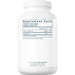 Supplement container with 'Supplement Facts' label on a white background