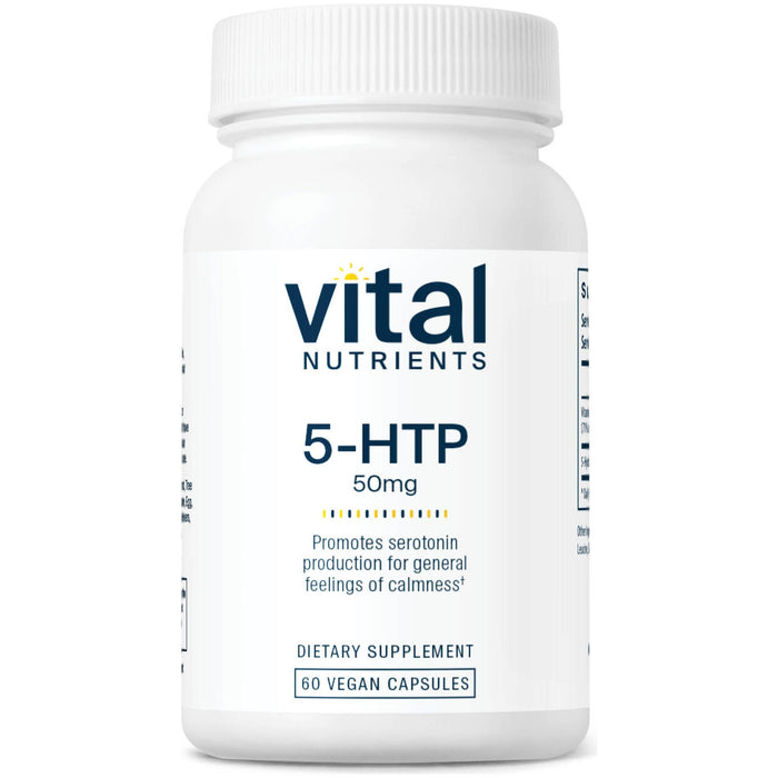 Vital Nutrients, 5-HTP 50 mg 60 vcaps