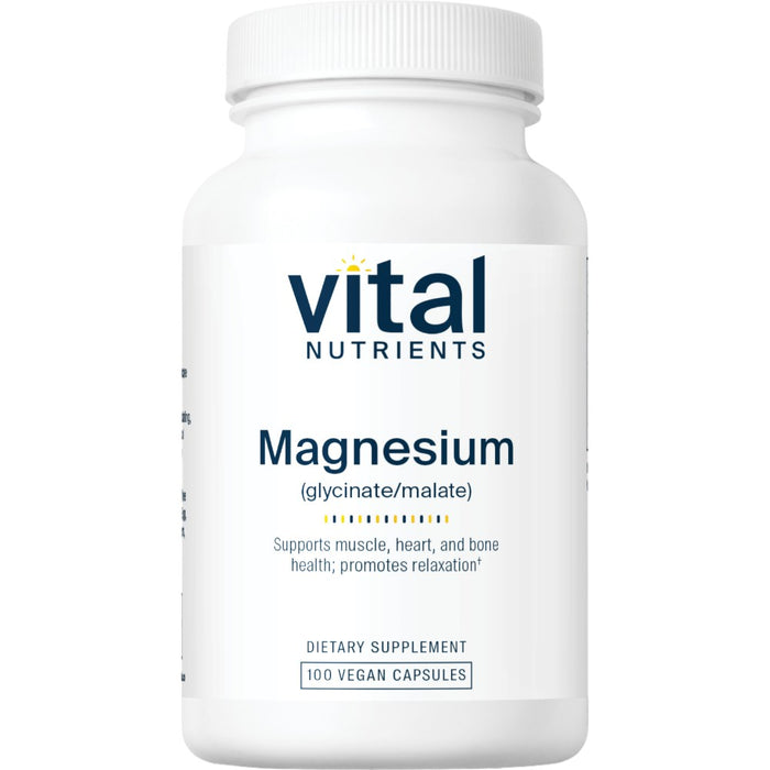 Vital Nutrients, Magnesium Glycinate/Malate 120 mg 100 caps
