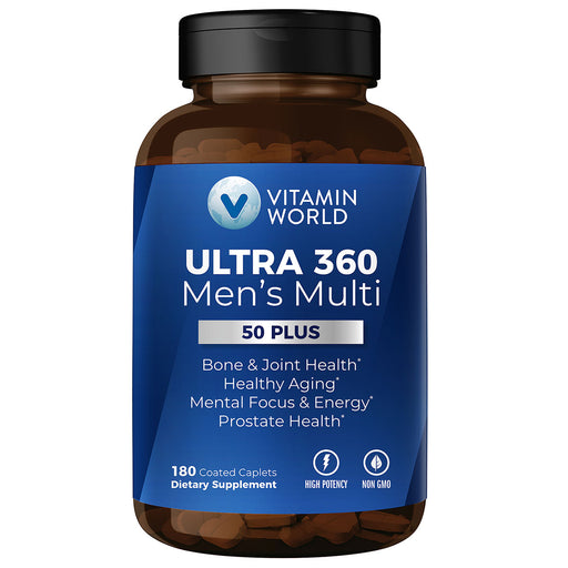 Vitamin World, ULTRA 360 Men's 50 Plus Multivitamin 180 caplets