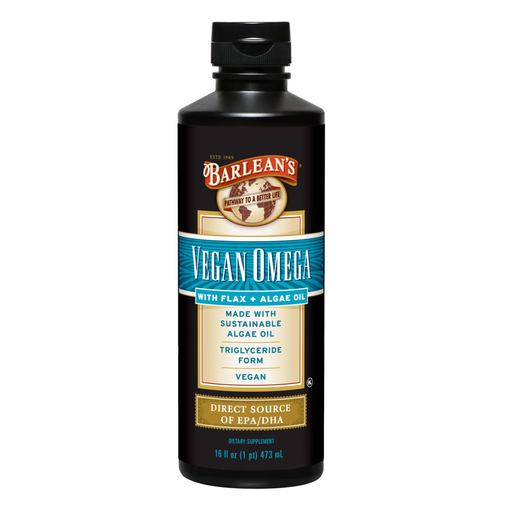 Vegan Omega; Flax & Algae Oil Blend 16 fl oz by Barlean's Organic Oils