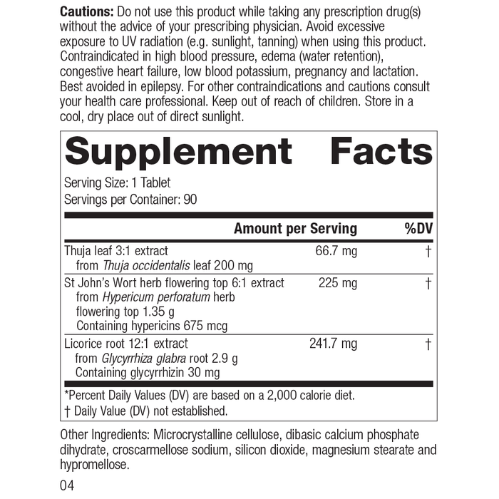 Viranon Rev 03 Supplement Facts
