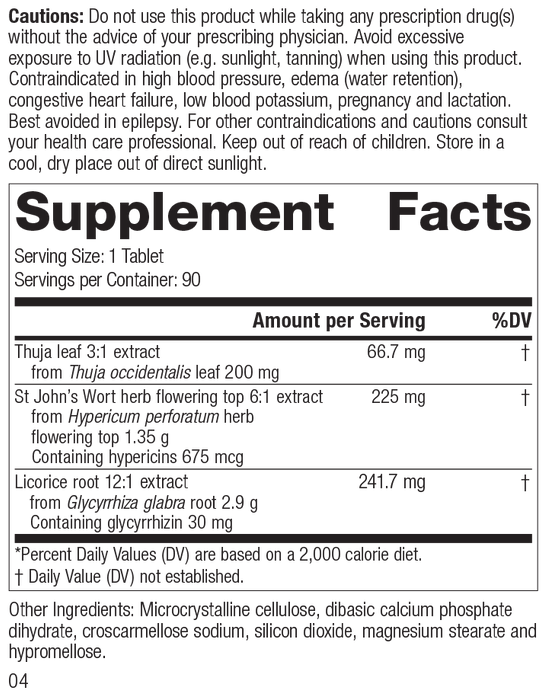 Viranon Rev 03 Supplement Facts
