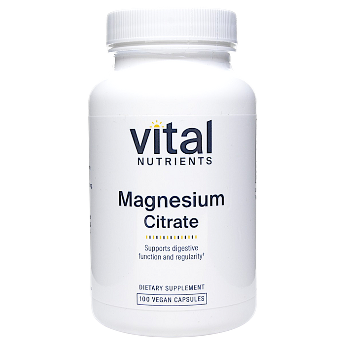 Bottle of Vital Nutrients' Magnesium Citrate 100 Capsules