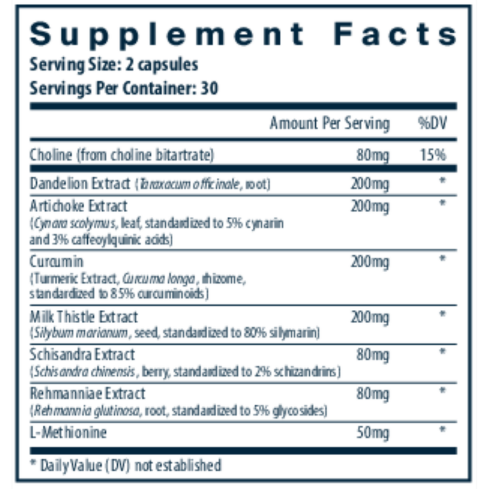 Vital Nutrients, Liver Support Supplement Facts