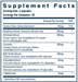 Vital Nutrients, Liver Support Supplement Facts