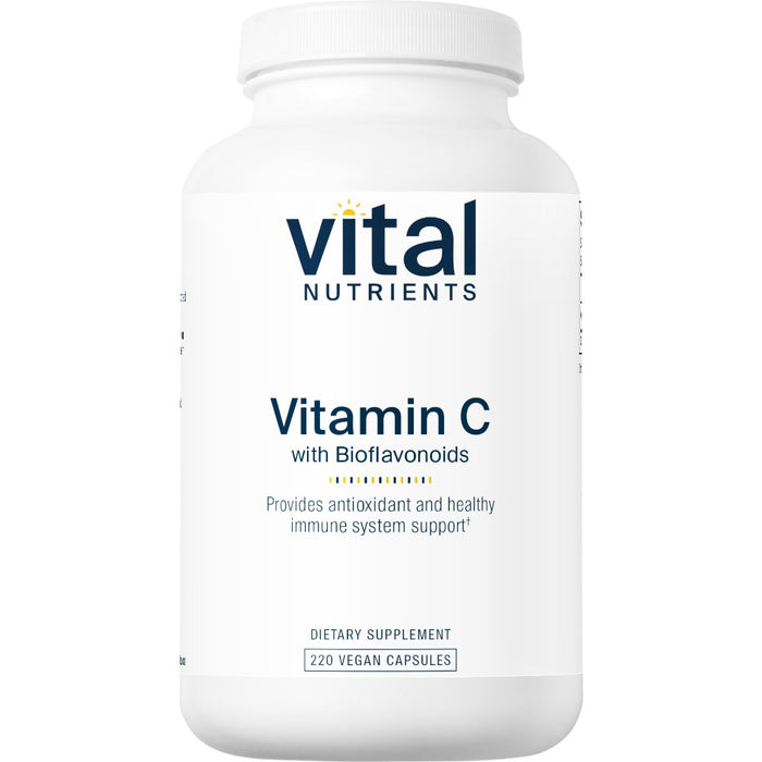 Vital Nutrients Vitamin C supplement bottle on a white background