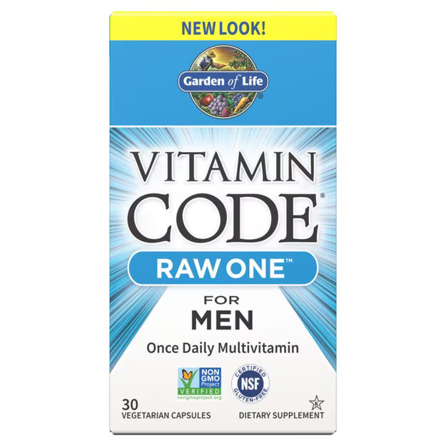 Vitamin Code RAW One for Men by Garden of Life 30 capsules