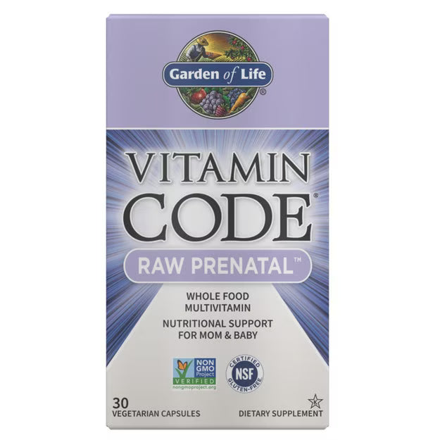 Vitamin Code RAW Prenatal by Garden of Life 30 capsules
