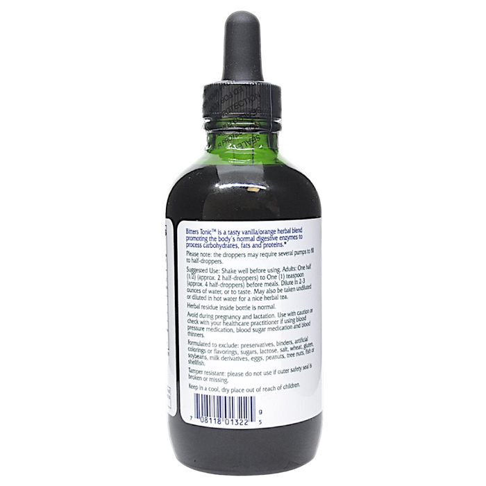 Vitanica's Bitters Tonic 4 fl oz Suggested Use