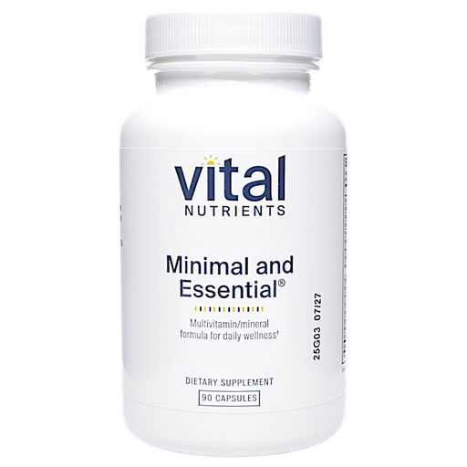 Bottle of Vital Nutrients' Minimal and Essential 90 Capsules