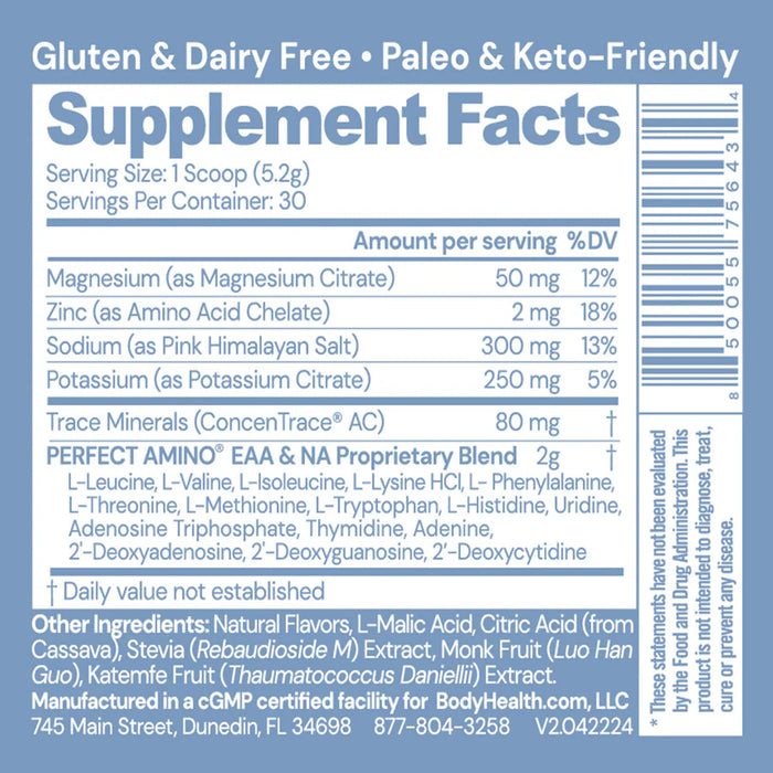 Watermelon PerfectAmino 30 Supplement Facts