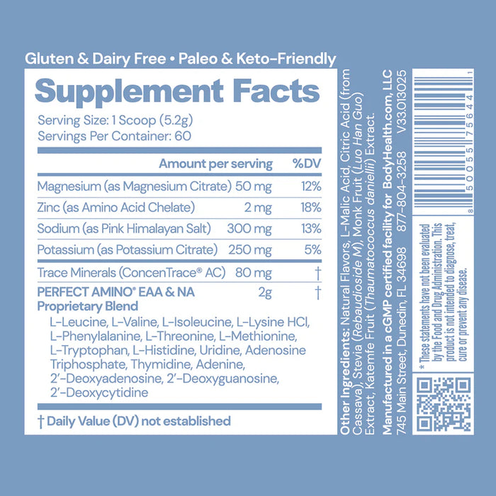 Watermelon PerfectAmino 60 Supplement Facts