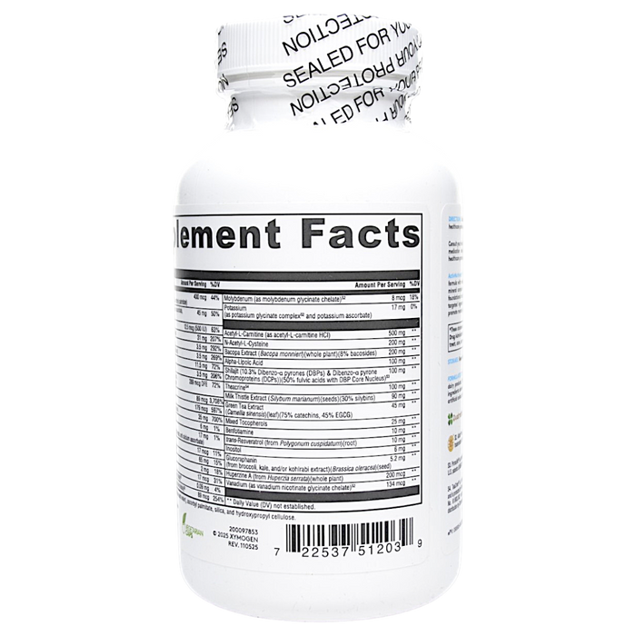 Xymogen's ActivNutrients Performance 120 Capsules supplement facts 2