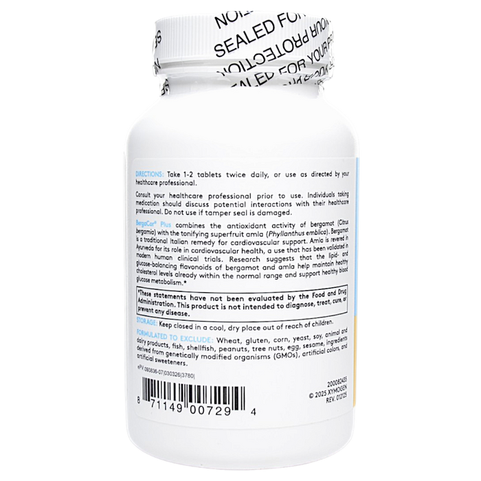 Xymogen's BergaCor Plus 60 Tablets suggested use
