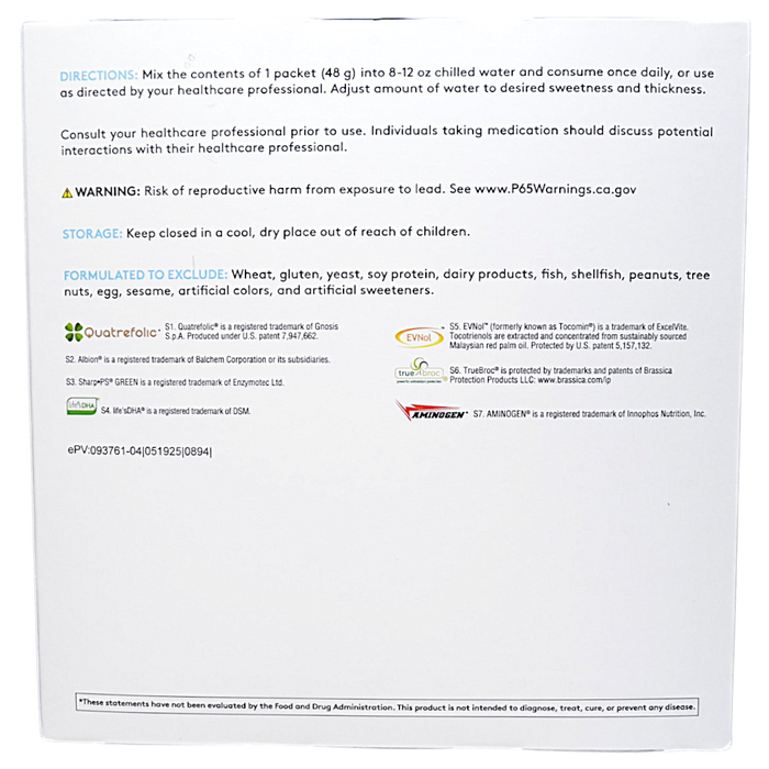 Xymogen's BrainSustain 10 Servings Vanilla Delight suggested use
