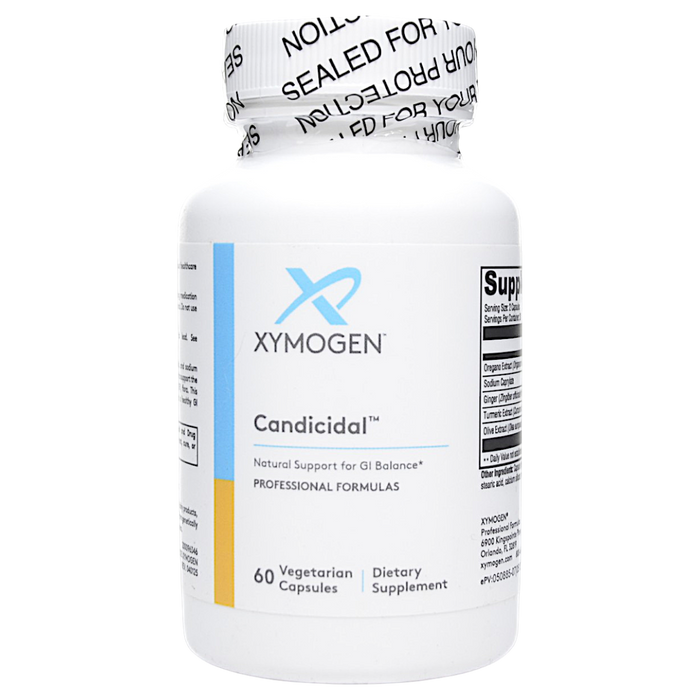 Bottle of Xymogen's Candicidal 60 Capsules