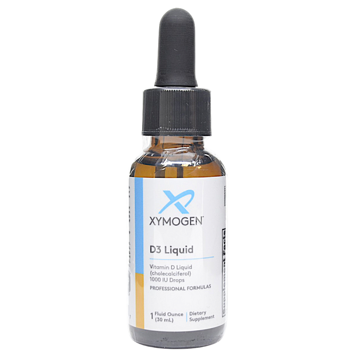 Bottle of Xymogen's D3 Liquid 1 fluid ounce
