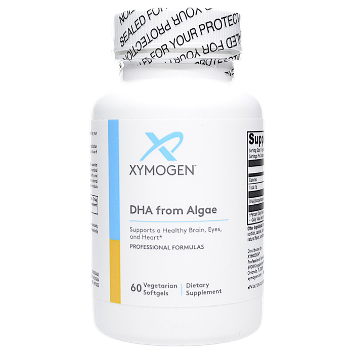 Bottle of Xymogen's DHA from Algae 60 Softgels