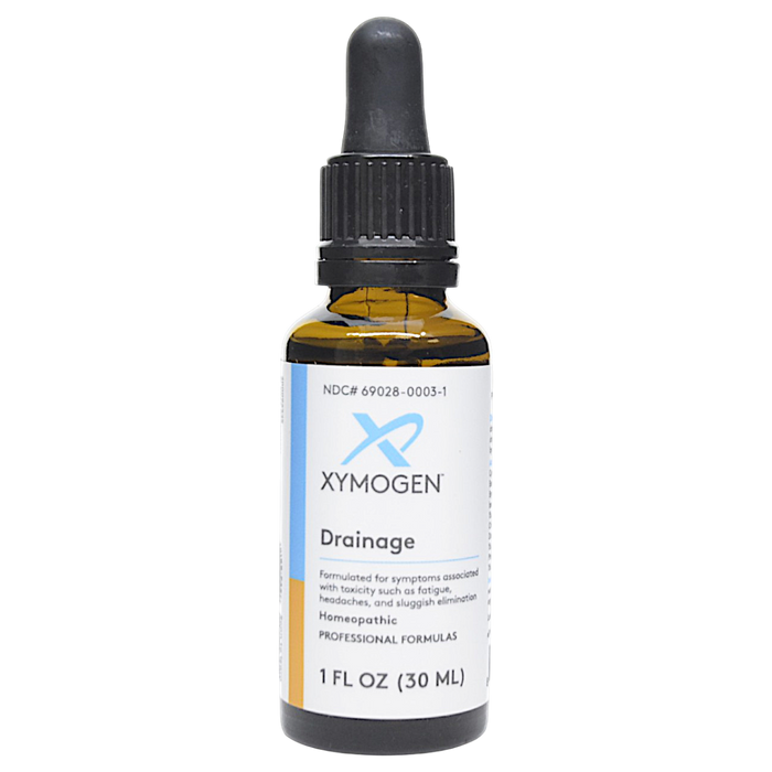 Bottle of Xymogen's Drainage 1 fluid ounce