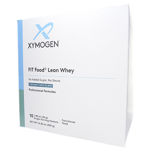 Box of FIT Food Lean Whey (No Added Sugar, No Stevia) 10 Servings Creamy Chocolate