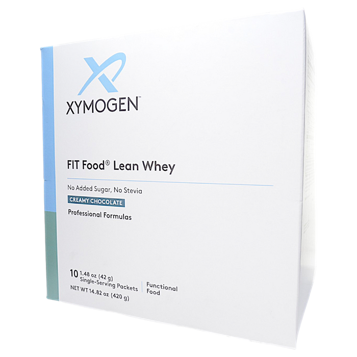 Box of FIT Food Lean Whey (No Added Sugar, No Stevia) 10 Servings Creamy Chocolate