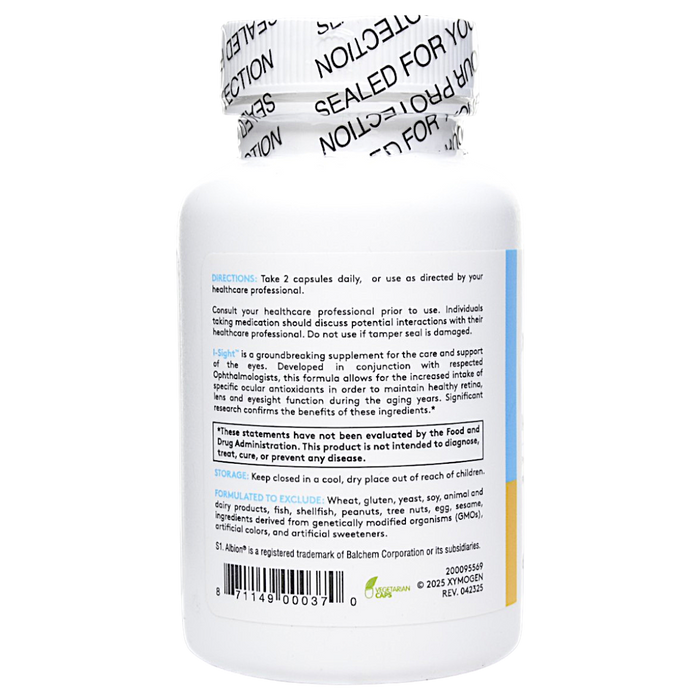 Xymogen's I-Sight 60 Capsules suggested use