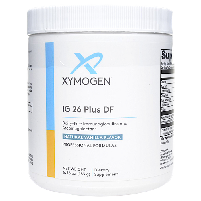 Canister of Xymogen's IG 26 Plus DF Vanilla 30 Servings