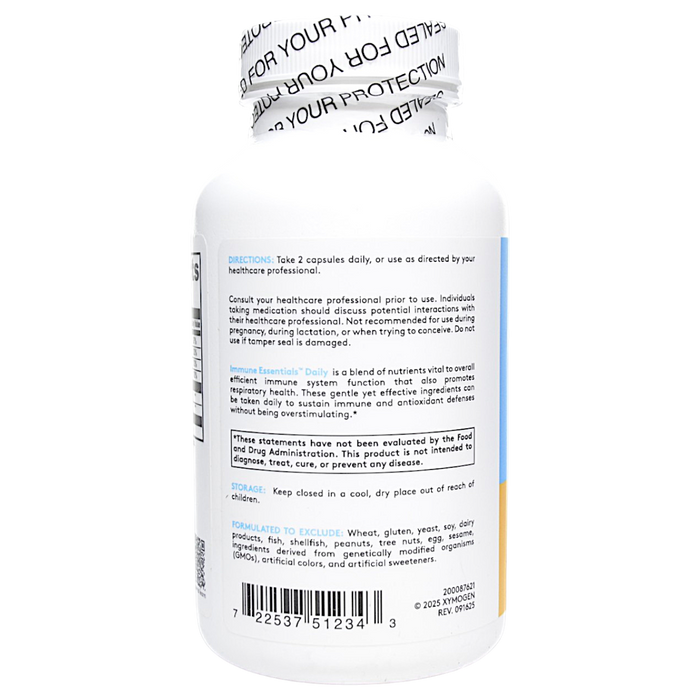 Xymogen's Immune Essentials Daily 120 Capsules suggested use