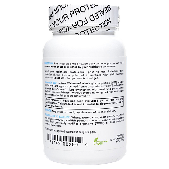 Xymogen's ImmunotiX 250 30 Capsules suggested use