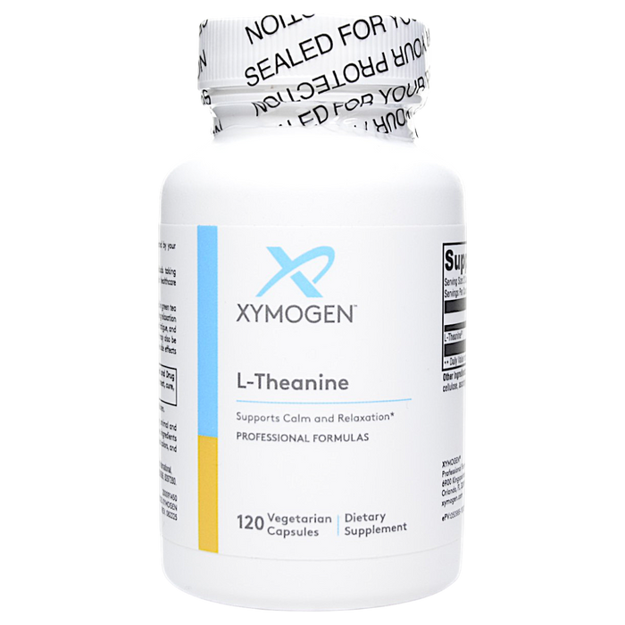 Bottle of Xymogen's L-Theanine 120 Capsules