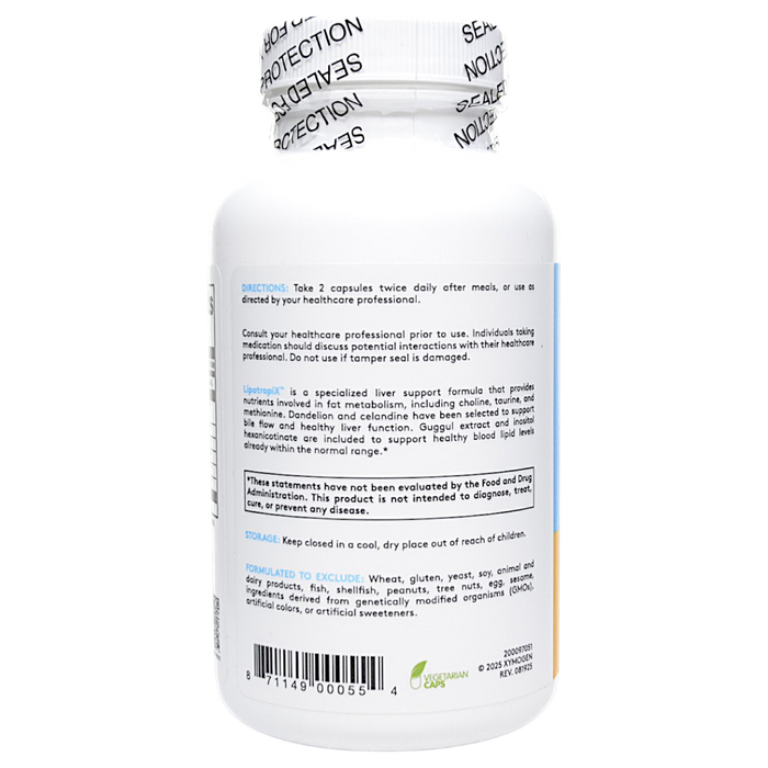 Xymogen's LipotropiX 120 Capsules suggested use