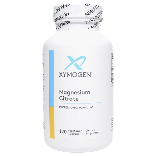 Bottle of Xymogen's Magnesium Citrate 120 Capsules
