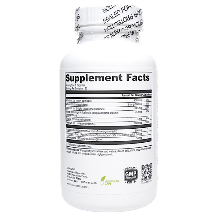 Xymogen's MedCaps T3 120 Capsules supplement facts