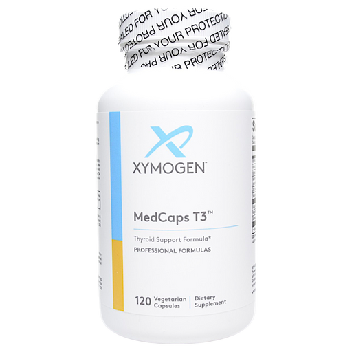 Bottle of Xymogen's MedCaps T3 120 Capsules