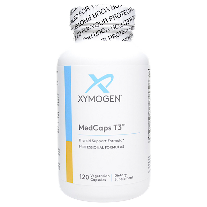 Bottle of Xymogen's MedCaps T3 120 Capsules