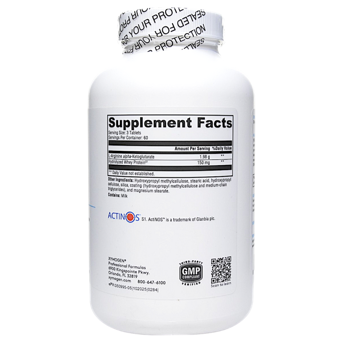 Xymogen's N.O.max ER 180 Tablets supplement facts