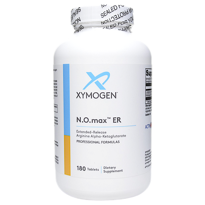 Bottle of Xymogen's N.O.max ER 180 Tablets