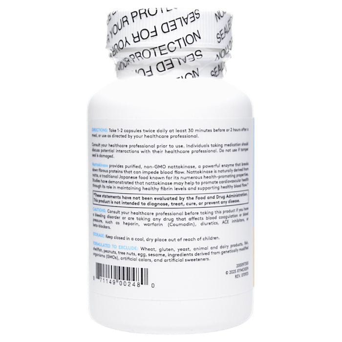 Xymogen's Nattokinase 120 capsules suggested use