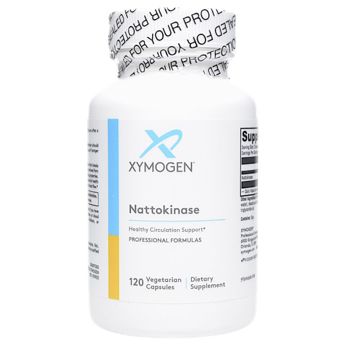 Bottle of Xymogen's Nattokinase 120 capsules